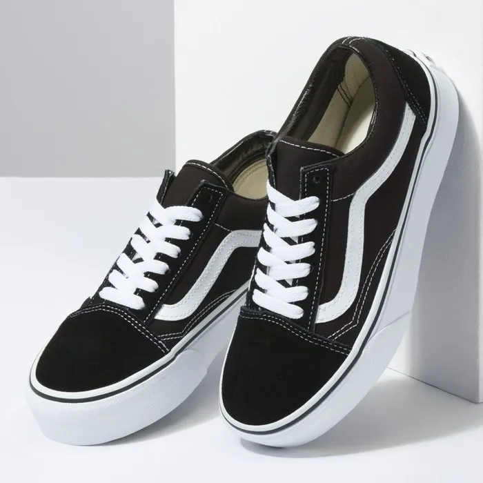Vans Classics Shoes Womens Old Skool Platform BlackWhite Vans Classics Shoes Womens Old Skool Platform BlackWhite