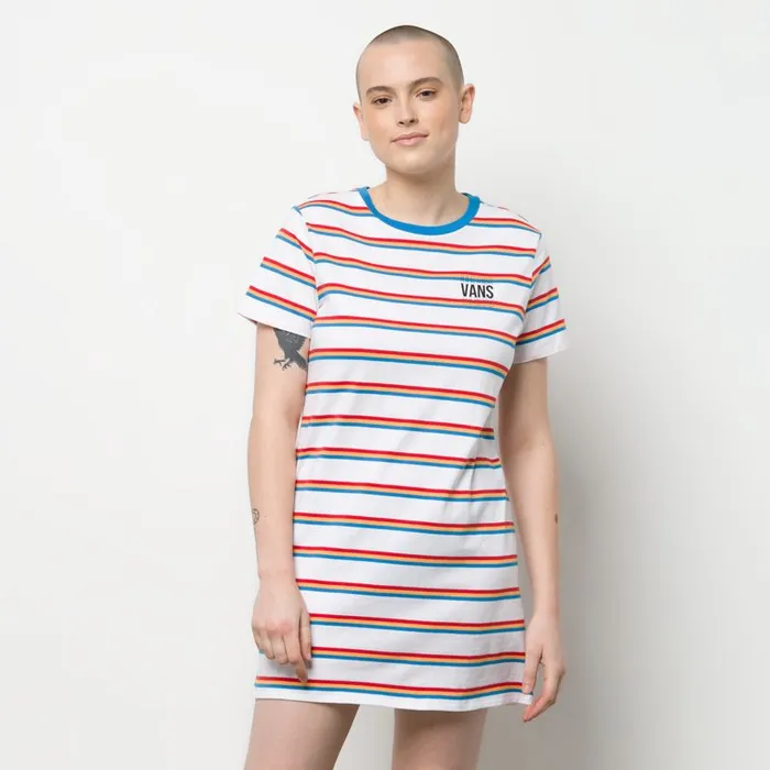Vans Dresses Womens Long Way Tee Dress White