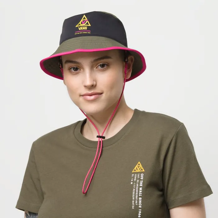 Vans Hats and Beanies Womens 66 Supply Bucket Hat Black