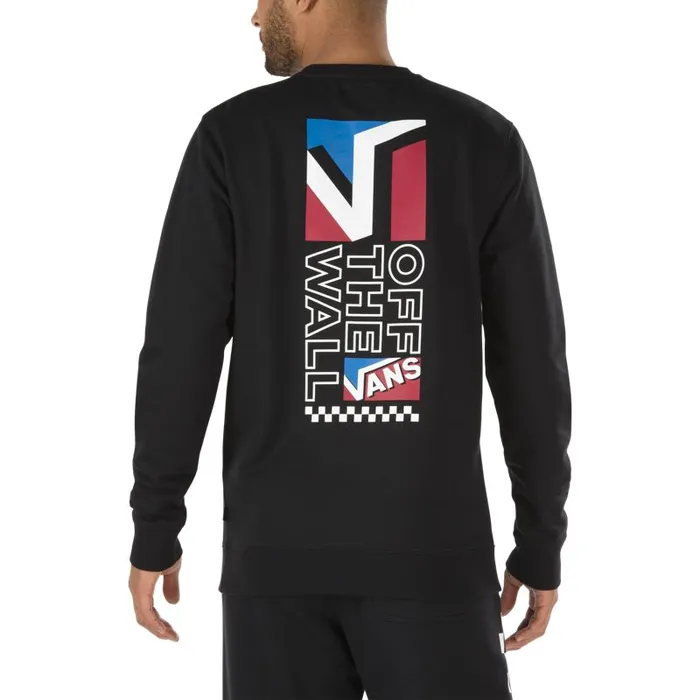 Vans Hoodies and Jackets Mens Dimension Crew Pullover Black Vans Hoodies and Jackets Mens Dimension Crew Pullover Black