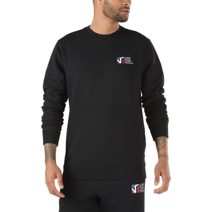 Vans Hoodies and Jackets Mens Dimension Crew Pullover Black Vans Hoodies and Jackets Mens Dimension Crew Pullover Black