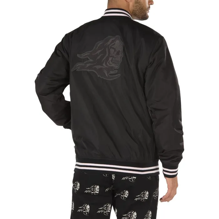 Vans Hoodies and Jackets Mens Sixty Sixers Varsity Jacket Black Vans Hoodies and Jackets Mens Sixty Sixers Varsity Jacket Black