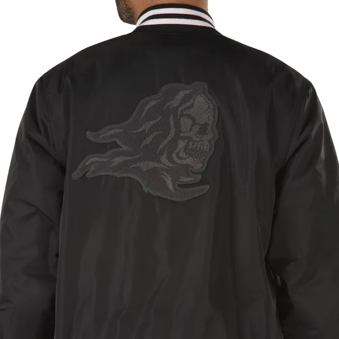 Vans Hoodies and Jackets Mens Sixty Sixers Varsity Jacket Black Vans Hoodies and Jackets Mens Sixty Sixers Varsity Jacket Black