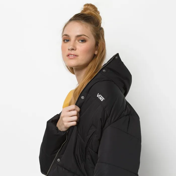 Vans Hoodies and Jackets Womens Galatic Spiral Puffer MTE Jacket Black Vans Hoodies and Jackets Womens Galatic Spiral Puffer MTE Jacket Black