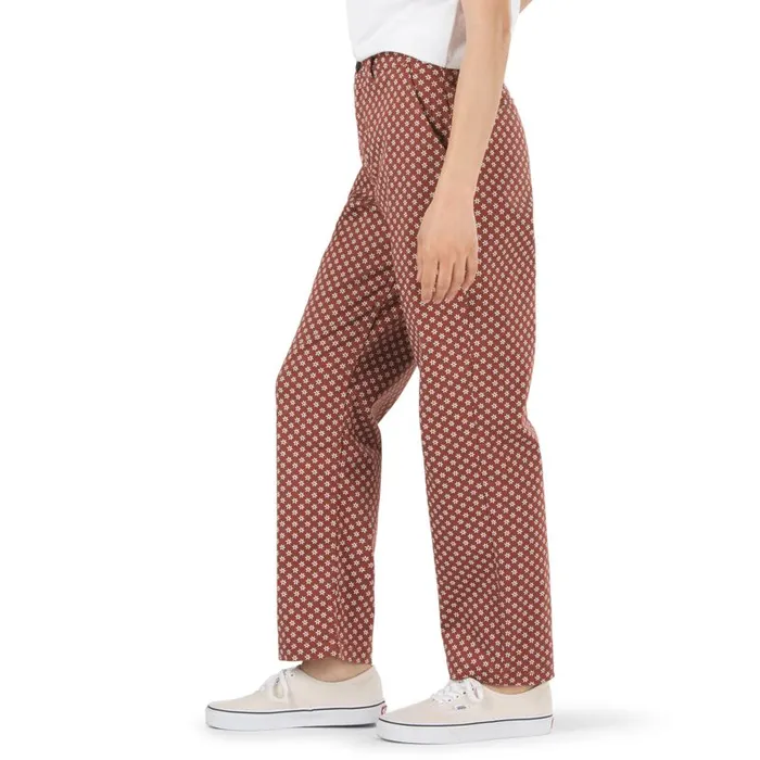 Vans Pants and Leggings Womens Authentic Chino Print Pant Henna