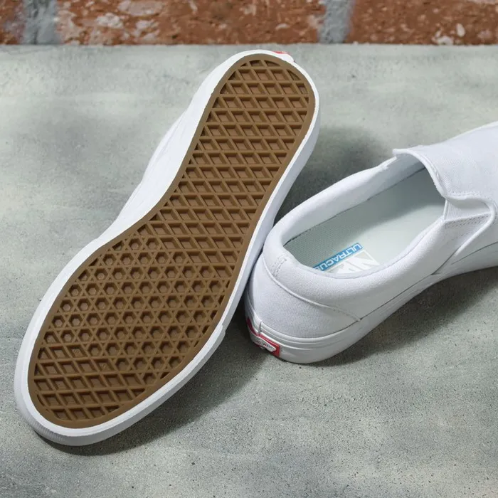 Vans Pro Skate MensWomens SlipOn Pro Whitewhite Vans Pro Skate MensWomens SlipOn Pro Whitewhite