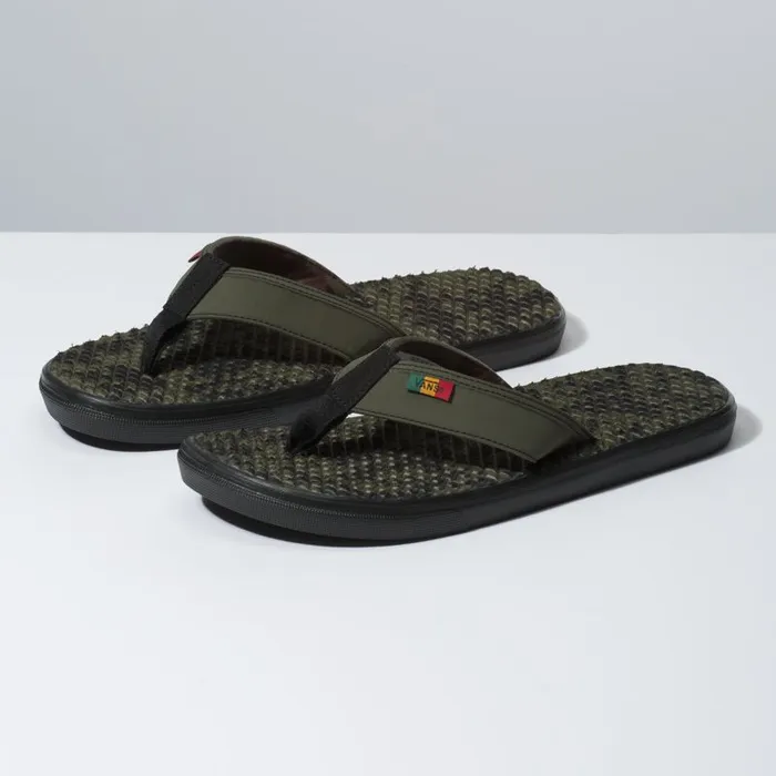 Vans Sandals Mens Mens Rasta La Costa Lite Grape LeafBlack