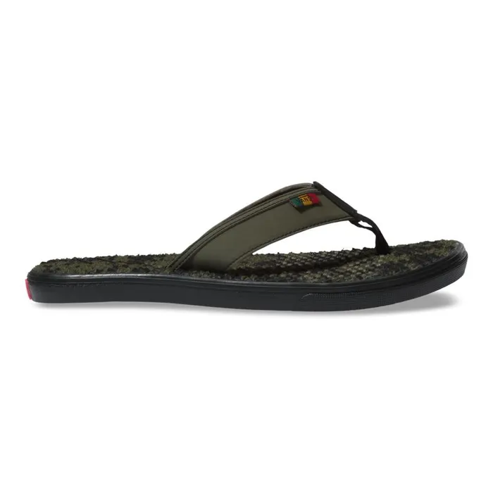 Vans Sandals Mens Mens Rasta La Costa Lite Grape LeafBlack Vans Sandals Mens Mens Rasta La Costa Lite Grape LeafBlack