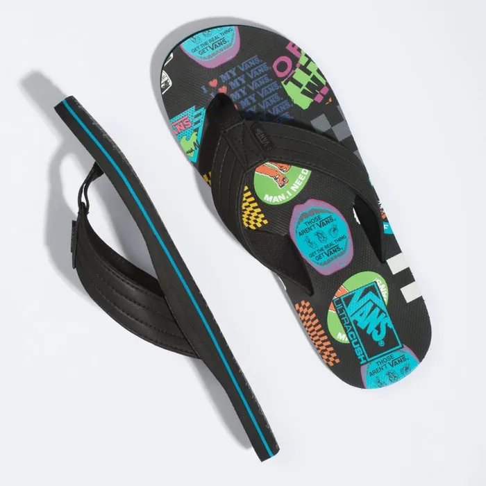 Vans Sandals Mens V66 T Street Print BlackMulti Vans Sandals Mens V66 T Street Print BlackMulti