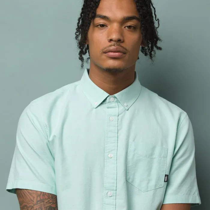 Vans Shirts and Flannels Mens Houser Buttondown Shirt Dusty Jade Green