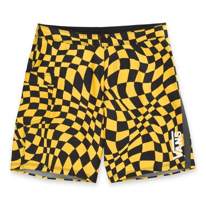 Vans Shorts and Boardshorts Mens Surf Trunk 19034 25 Lemon Chrome Warp Check