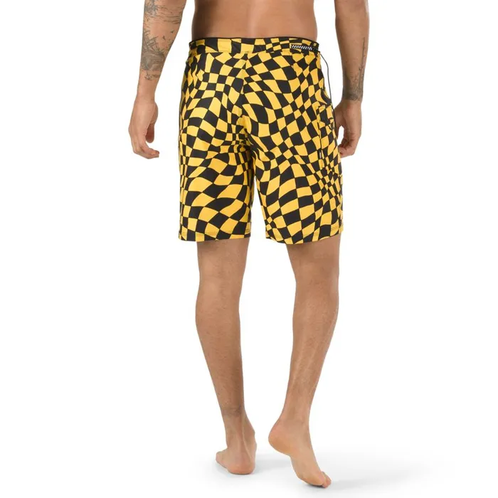 Vans Shorts and Boardshorts Mens Surf Trunk 19034 25 Lemon Chrome Warp Check Vans Shorts and Boardshorts Mens Surf Trunk 19034 25 Lemon Chrome Warp Check