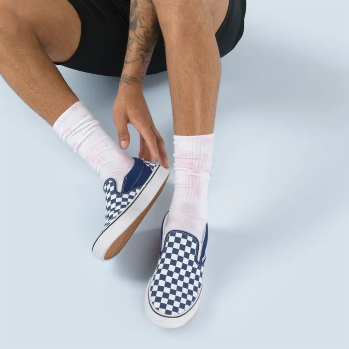 Vans Socks Mens Cool Tie Dye Crew Sock Vans Cool Pink