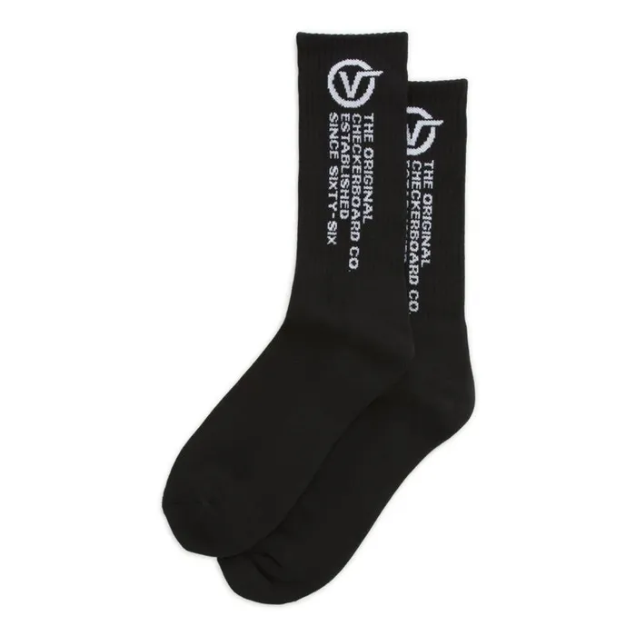 Vans Socks Mens Distortion Crew Sock Black Vans Socks Mens Distortion Crew Sock Black