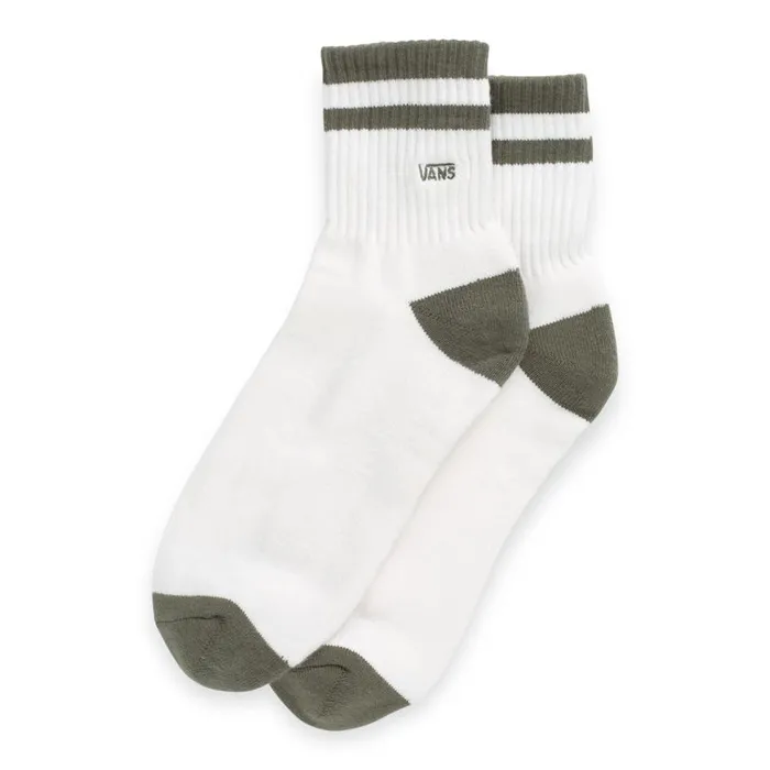 Vans Socks Mens Half Crew Sock Antique White HeatherGrape Leaf Vans Socks Mens Half Crew Sock Antique White HeatherGrape Leaf