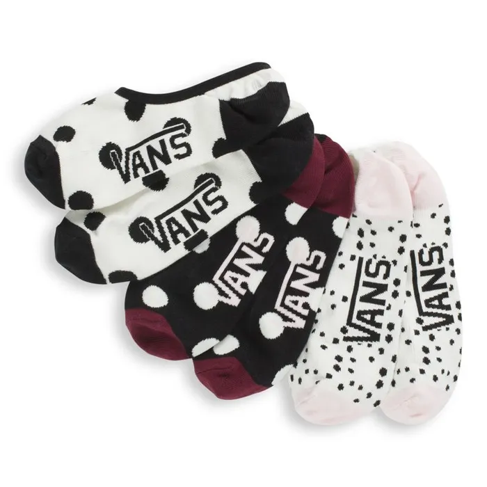 Vans Socks Womens Polka Dot Canoodle 3 Pack Multi