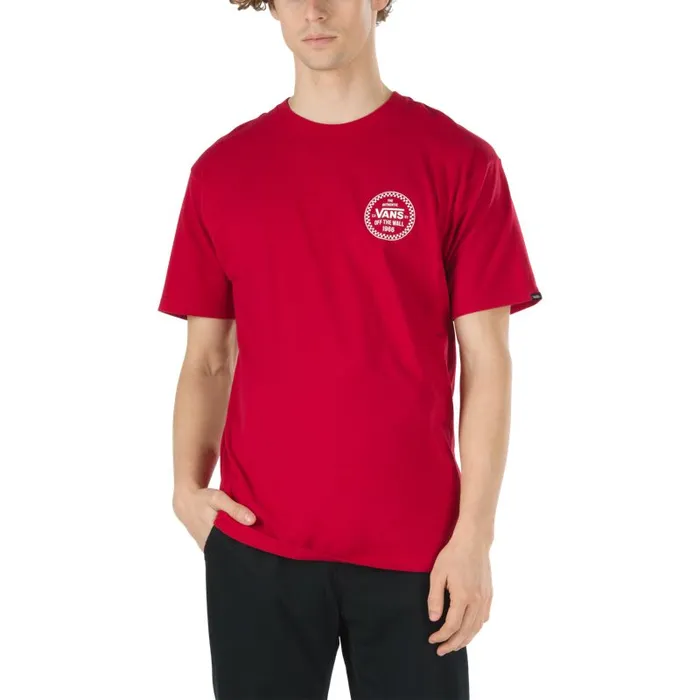 Vans TShirts and Tanks Mens Checker 66 TShirt Cardinal Vans TShirts and Tanks Mens Checker 66 TShirt Cardinal