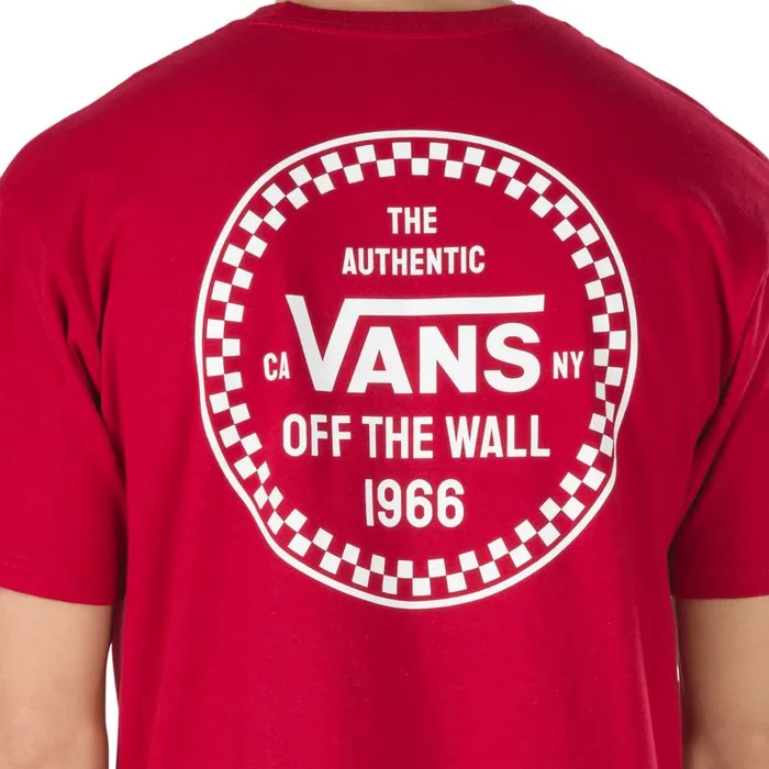 Vans TShirts and Tanks Mens Checker 66 TShirt Cardinal Vans TShirts and Tanks Mens Checker 66 TShirt Cardinal