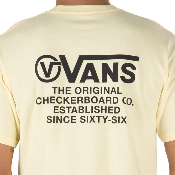 Vans TShirts and Tanks Mens Distortion Type TShirt Double Cream Vans TShirts and Tanks Mens Distortion Type TShirt Double Cream