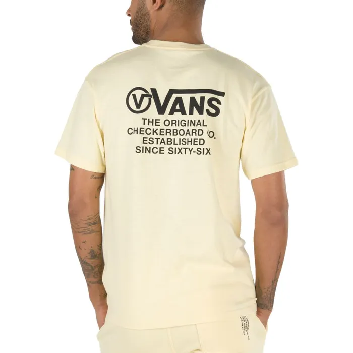 Vans TShirts and Tanks Mens Distortion Type TShirt Double Cream Vans TShirts and Tanks Mens Distortion Type TShirt Double Cream