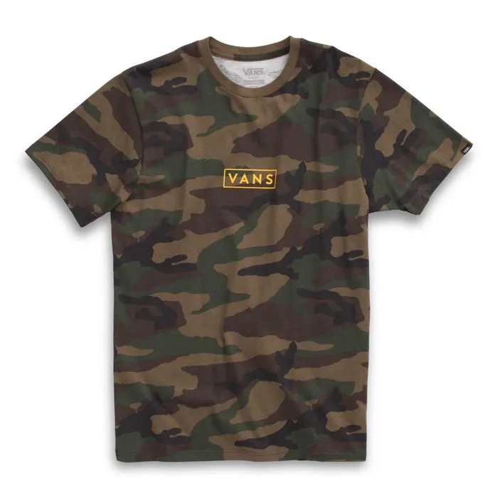 Vans TShirts and Tanks Mens Easy Box TShirt CamoLemon Chrome Vans TShirts and Tanks Mens Easy Box TShirt CamoLemon Chrome