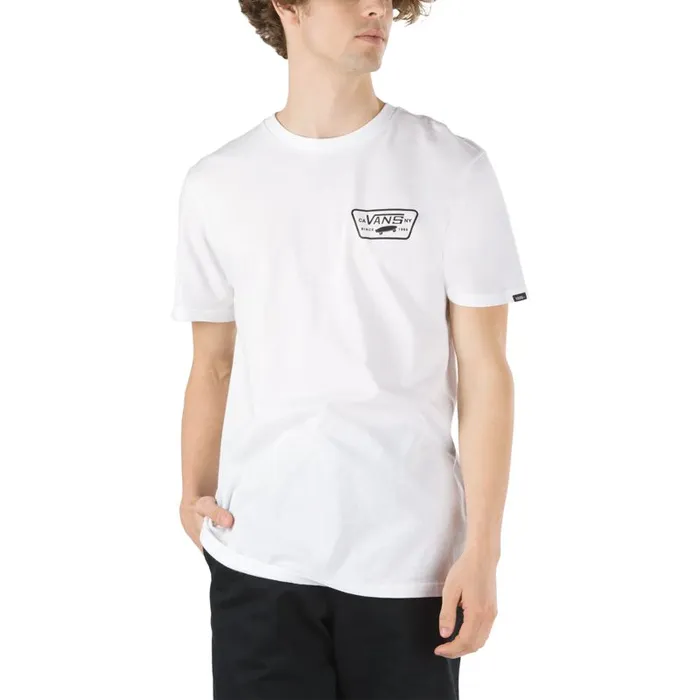 Vans TShirts and Tanks Mens Full Patch Back TShirt WhiteBlack Vans TShirts and Tanks Mens Full Patch Back TShirt WhiteBlack