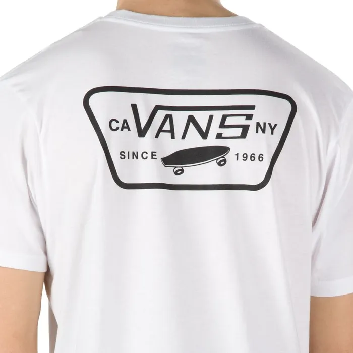 Vans TShirts and Tanks Mens Full Patch Back TShirt WhiteBlack Vans TShirts and Tanks Mens Full Patch Back TShirt WhiteBlack