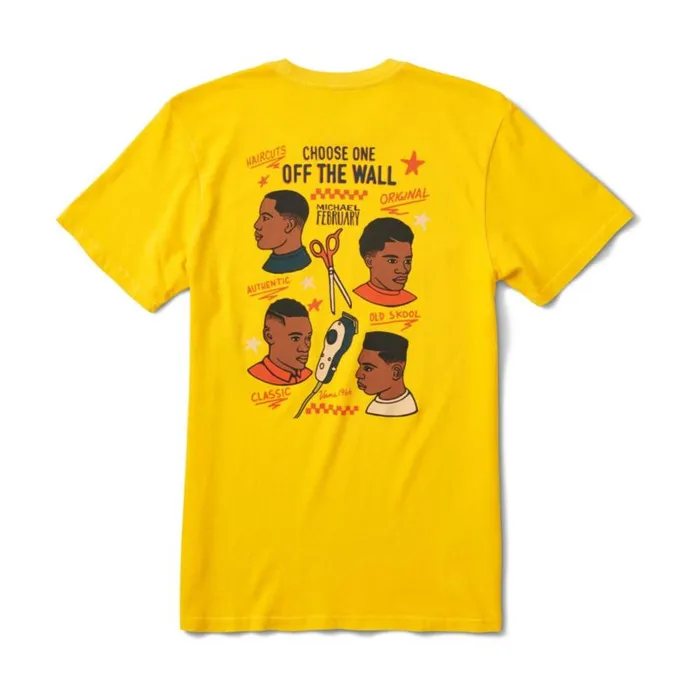 Vans TShirts and Tanks Mens Mikey February TShirt Lemon Chrome