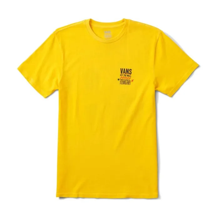 Vans TShirts and Tanks Mens Mikey February TShirt Lemon Chrome