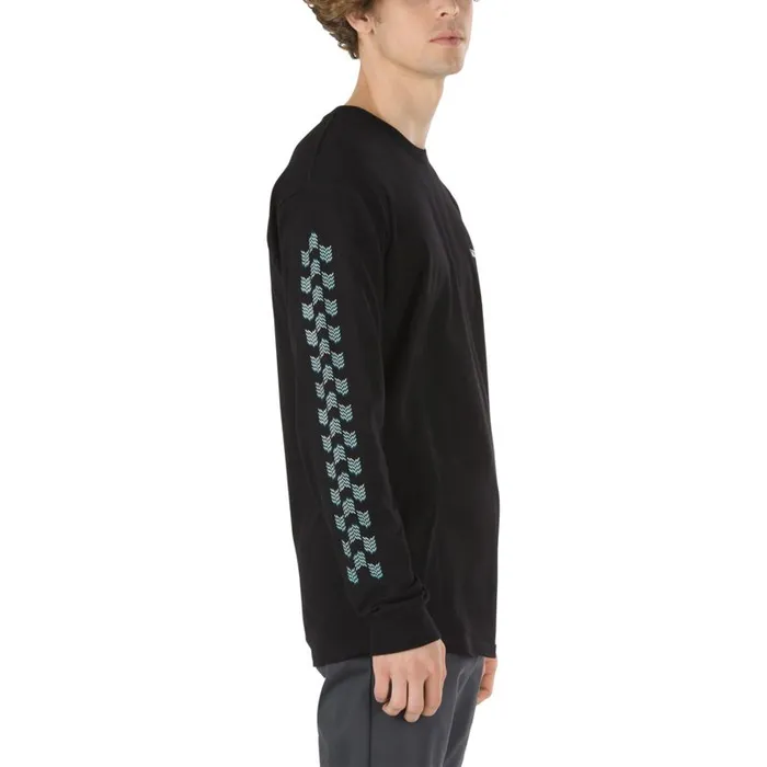 Vans TShirts and Tanks Mens Mod Check Long Sleeve TShirt Black Vans TShirts and Tanks Mens Mod Check Long Sleeve TShirt Black