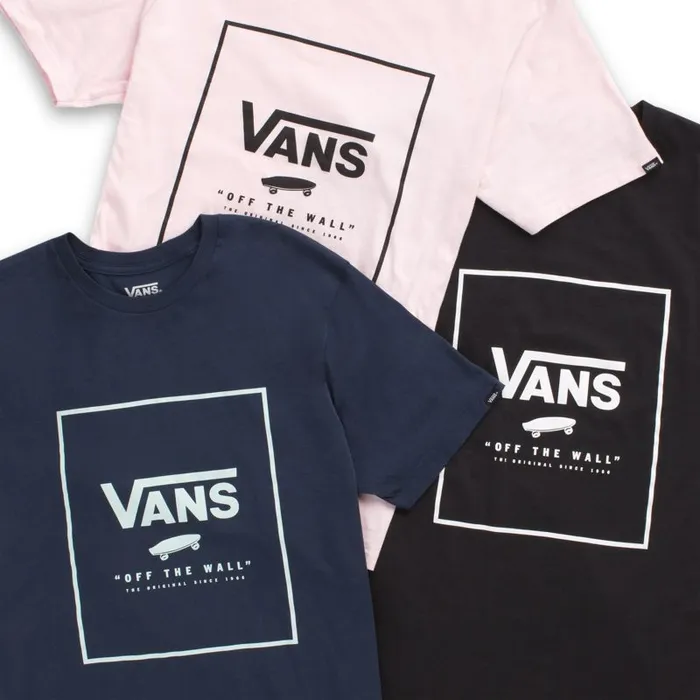 Vans TShirts and Tanks Mens Print Box TShirt BlackWhite Vans TShirts and Tanks Mens Print Box TShirt BlackWhite