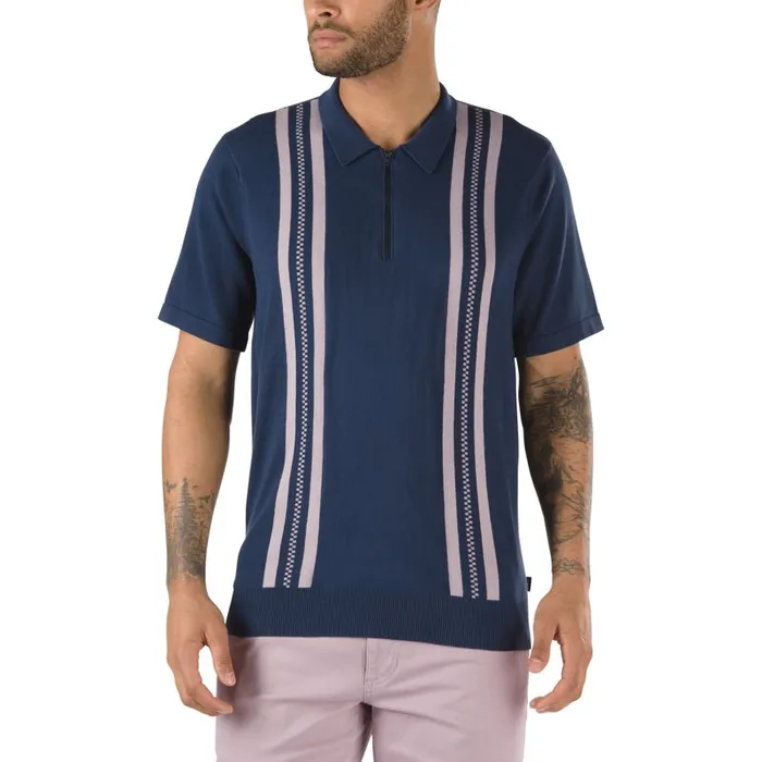 Vans TShirts and Tanks Mens Ridgeway Sweater Polo Shirt Dress Blues Vans TShirts and Tanks Mens Ridgeway Sweater Polo Shirt Dress Blues