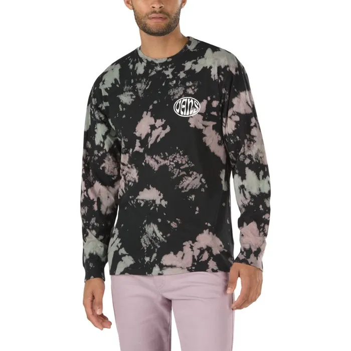 Vans TShirts and Tanks Mens Wall Slide Tie Dye Long Sleeve TShirt Black Tie Dye Vans TShirts and Tanks Mens Wall Slide Tie Dye Long Sleeve TShirt Black Tie Dye