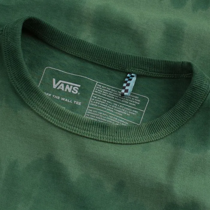 Vans TShirts and Tanks MensWomens Off The Wall Classic Striped Tie Dye Tee Pine Needle