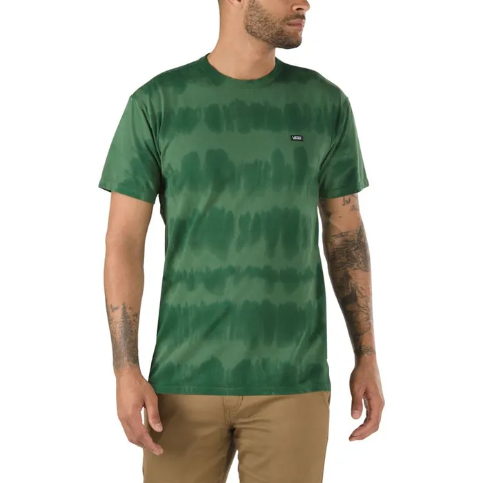 Vans TShirts and Tanks MensWomens Off The Wall Classic Striped Tie Dye Tee Pine Needle