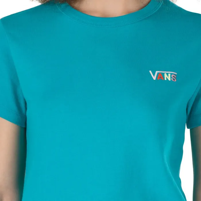 Vans TShirts and Tanks Womens Boom Color Baby Tee Enamel Blue Vans TShirts and Tanks Womens Boom Color Baby Tee Enamel Blue
