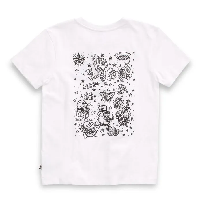 Vans TShirts and Tanks Womens Color Flash Crew Tee White Vans TShirts and Tanks Womens Color Flash Crew Tee White
