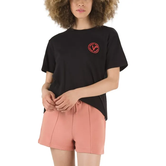 Vans TShirts and Tanks Womens Sectional Boyfriend Tee Black Vans TShirts and Tanks Womens Sectional Boyfriend Tee Black