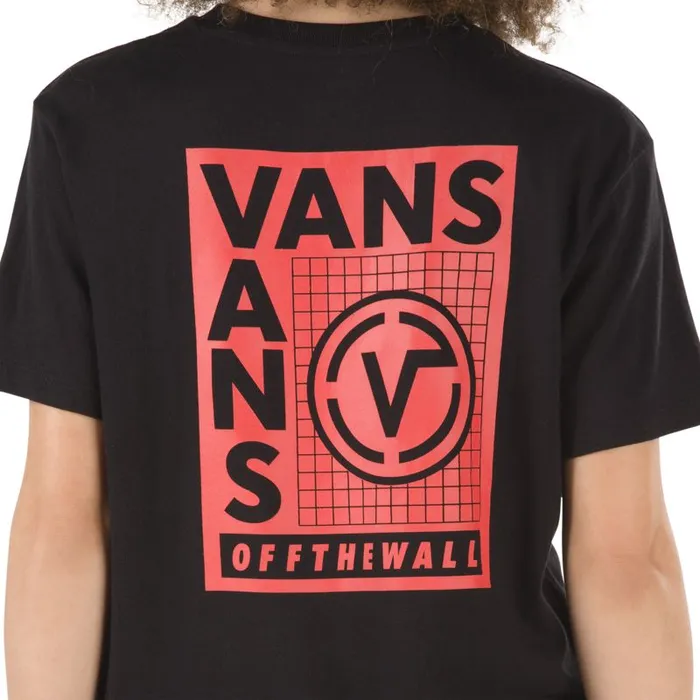 Vans TShirts and Tanks Womens Sectional Boyfriend Tee Black Vans TShirts and Tanks Womens Sectional Boyfriend Tee Black