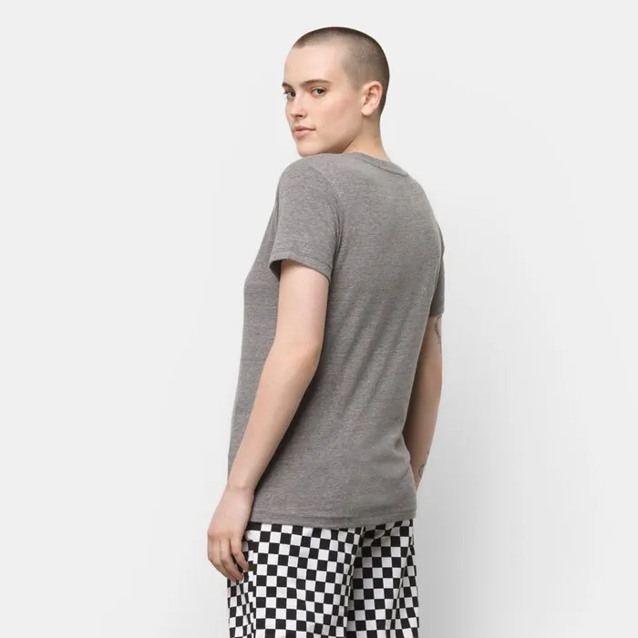 Vans TShirts and Tanks Womens Split Ticket Boyfriend Tee Grey Heather Vans TShirts and Tanks Womens Split Ticket Boyfriend Tee Grey Heather