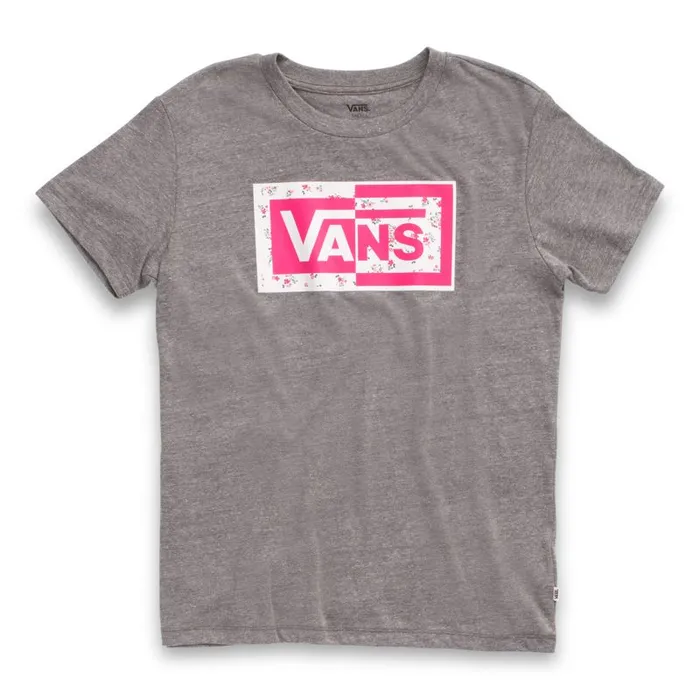 Vans TShirts and Tanks Womens Split Ticket Boyfriend Tee Grey Heather Vans TShirts and Tanks Womens Split Ticket Boyfriend Tee Grey Heather