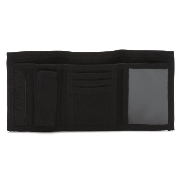 Vans Wallets Mens Slipped Wallet Gunmetal GrayBlack Vans Wallets Mens Slipped Wallet Gunmetal GrayBlack