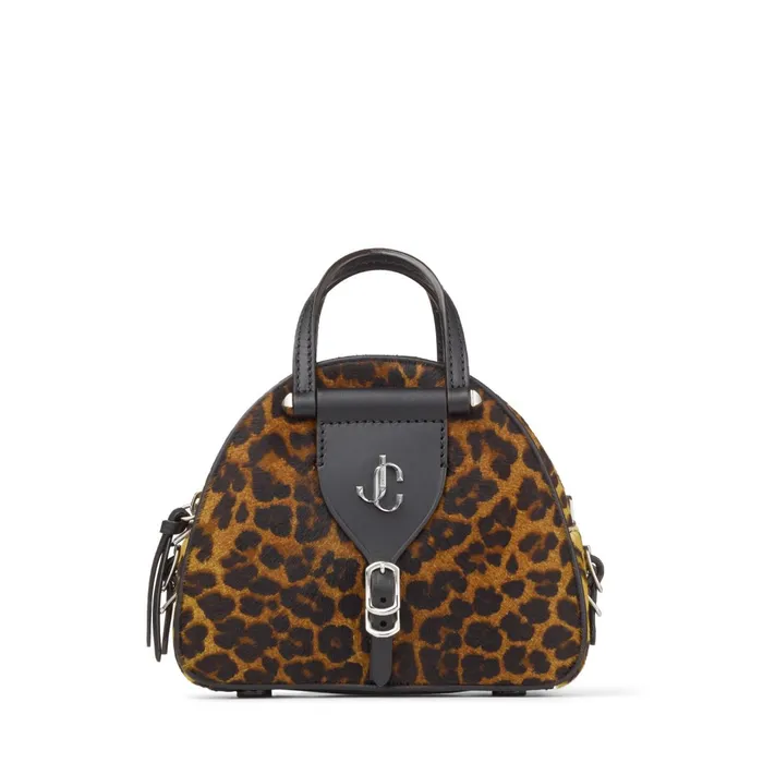 Varenne Bowling Mini Natural Degrade Leopard Print Pony And Vacchetta Bowling Handbag Naturalsilver Women JIMMY CHOO Mini Bags Varenne Bowling Mini Natural Degrade Leopard Print Pony And Vacchetta Bowling Handbag Naturalsilver Women JIMMY CHOO Mini Bags