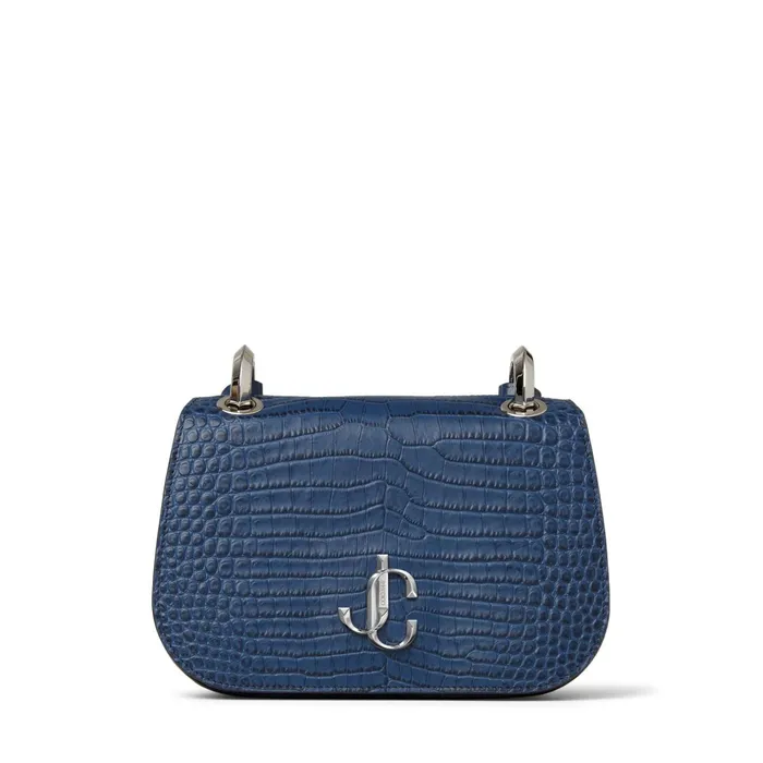 Varenne CrossbodyS Denim CrocEmbossed Leather Crossbody Bag Denim Women JIMMY CHOO Crossbody Bags Varenne CrossbodyS Denim CrocEmbossed Leather Crossbody Bag Denim Women JIMMY CHOO Crossbody Bags