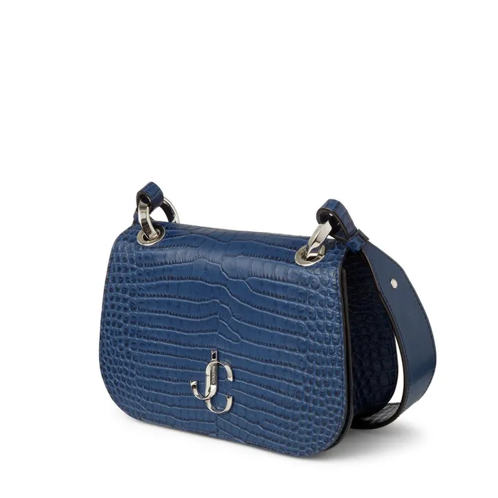 Varenne CrossbodyS Denim CrocEmbossed Leather Crossbody Bag Denim Women JIMMY CHOO Crossbody Bags