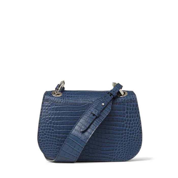Varenne CrossbodyS Denim CrocEmbossed Leather Crossbody Bag Denim Women JIMMY CHOO Crossbody Bags