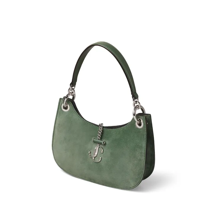 Varenne HoboS Cactus Suede And Smooth Calf Leather Hobo Handbag Cactuscactus Women JIMMY CHOO Totes and Hobo Bags