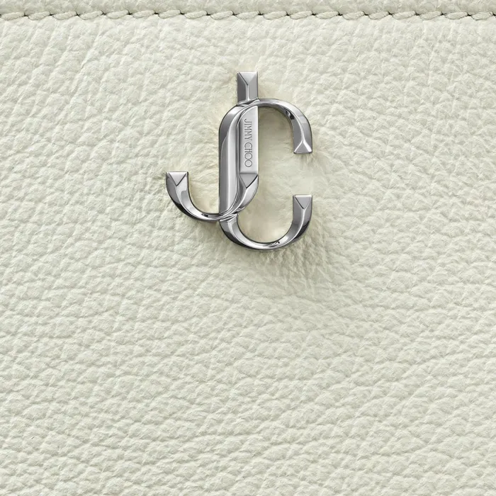 Varenne Top Handle Mini Latte City Grainy Calf Leather Mini Handbag Lattesilver Women JIMMY CHOO Top Handle Bags