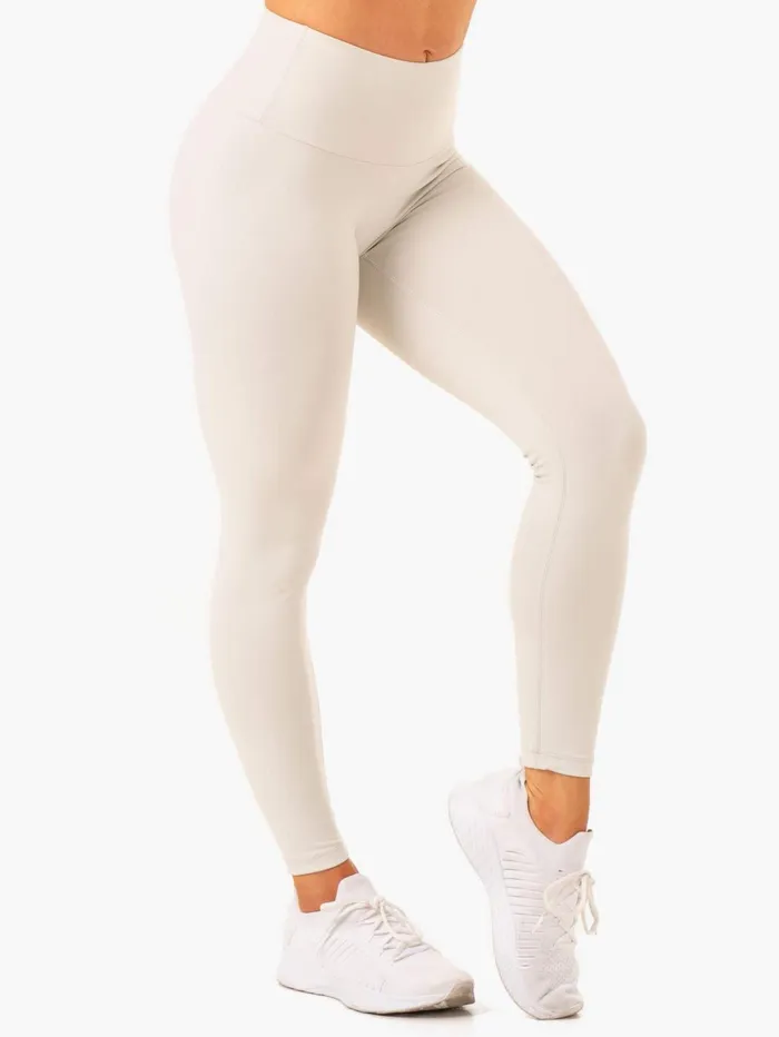 Vital High Waisted Scrunch Leggings 8211 Snow Grey Women Ryderwear Leggings