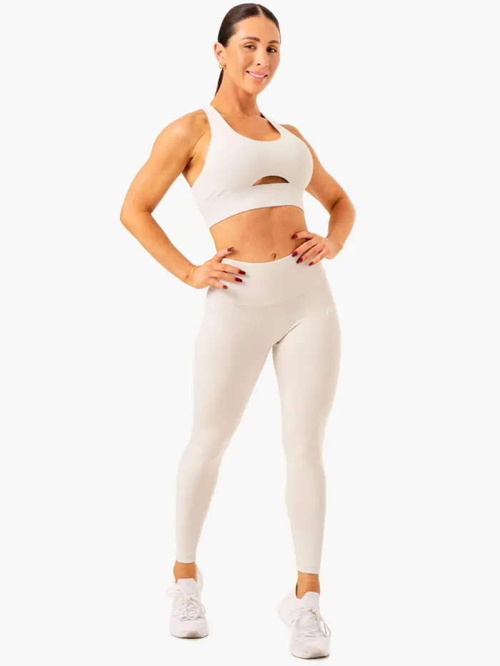 Vital High Waisted Scrunch Leggings 8211 Snow Grey Women Ryderwear Leggings